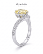 Celestia Radiance Ring – Yellow CZ| Adjustable