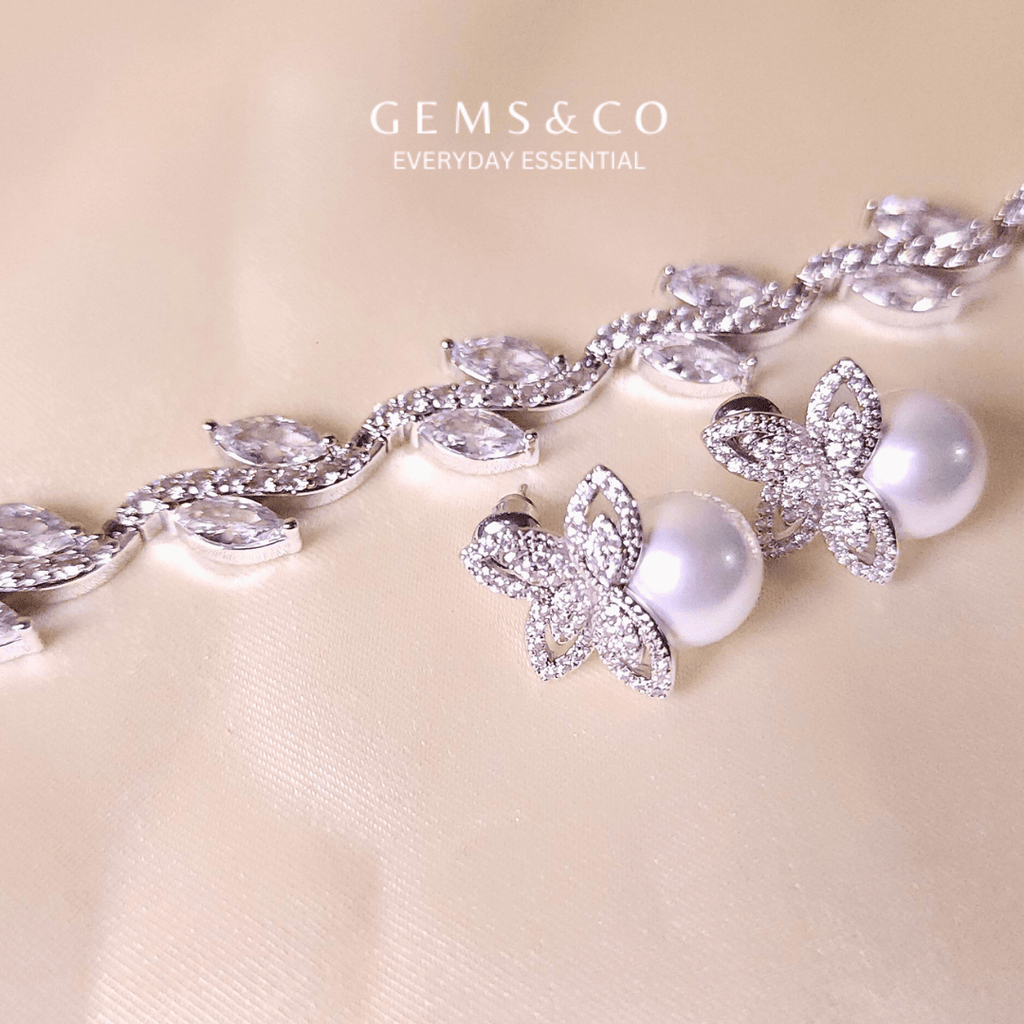 Leaf Zirconia Braclet