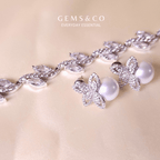 Leaf Zirconia Braclet