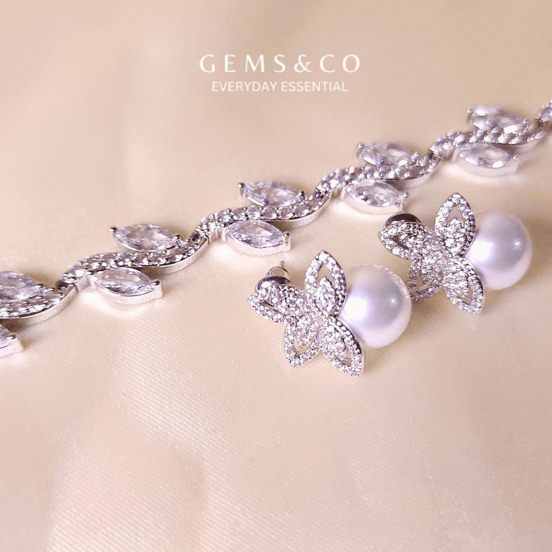 Leaf Zirconia Braclet