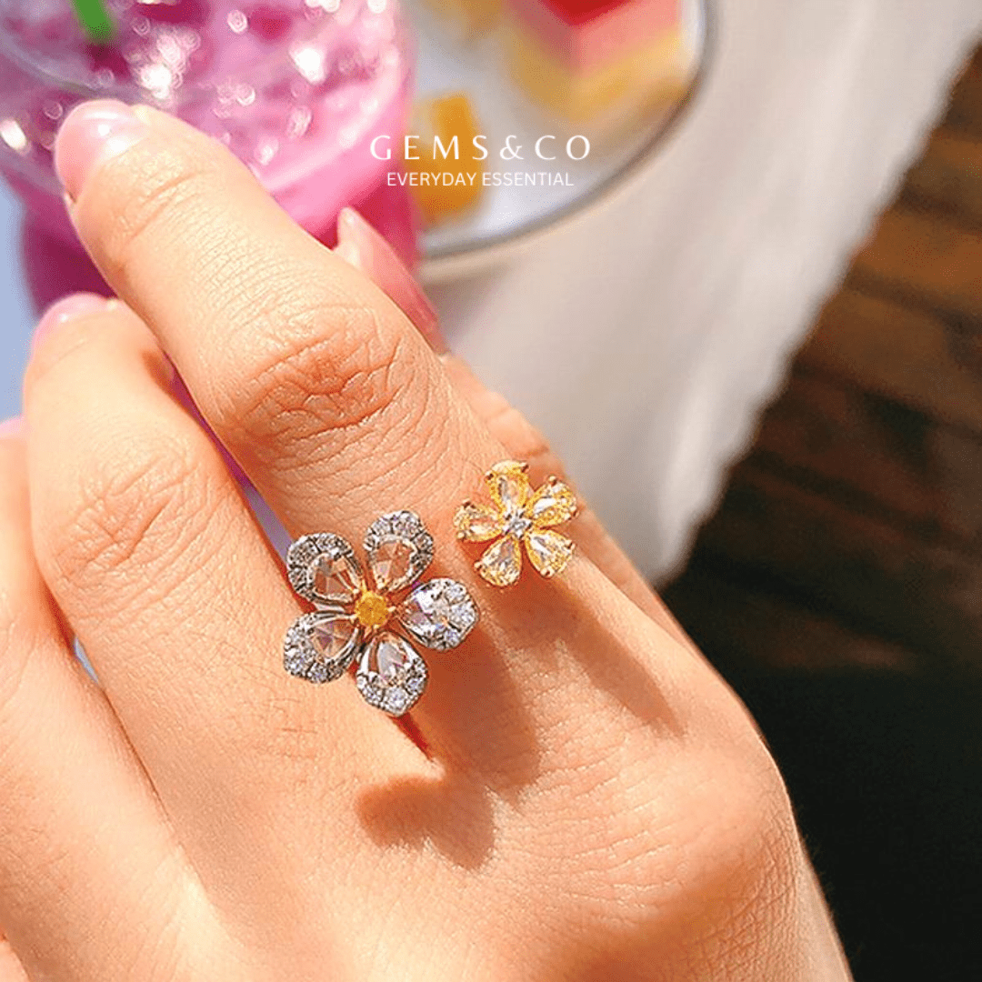 Yellow Floral Ring