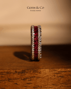Ruby Radiance Eternity Zircon Band