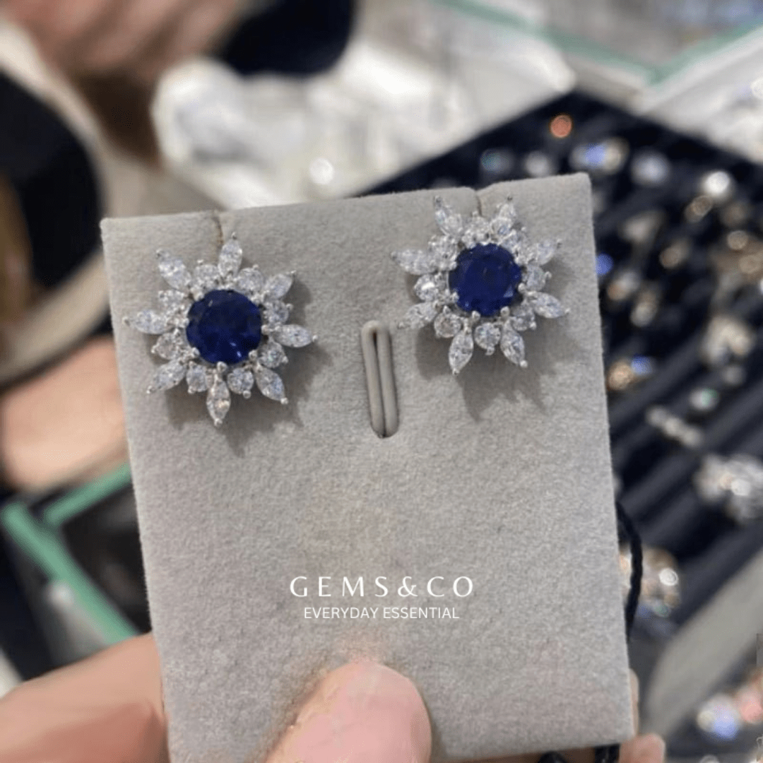 Spark CZ Stud Earrings