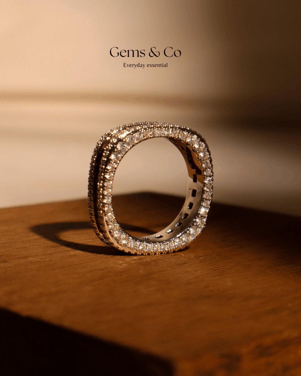 Ruby Radiance Eternity Zircon Band