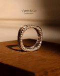Ruby Radiance Eternity Zircon Band