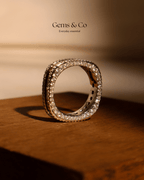Ruby Radiance Eternity Zircon Band