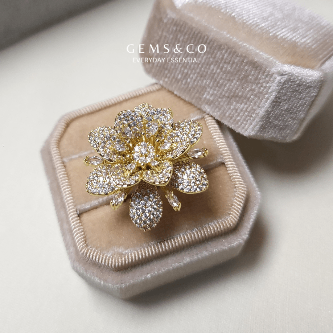 Florel Statement Adjustable Ring