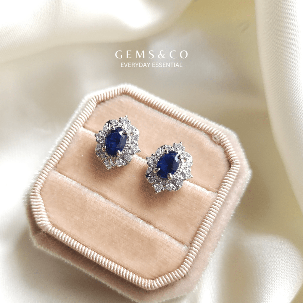 "Blissful Blue Pop Studs"