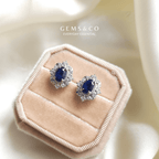 "Blissful Blue Pop Studs"