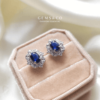 "Blissful Blue Pop Studs"