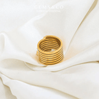 Nova Stack Gold Ring