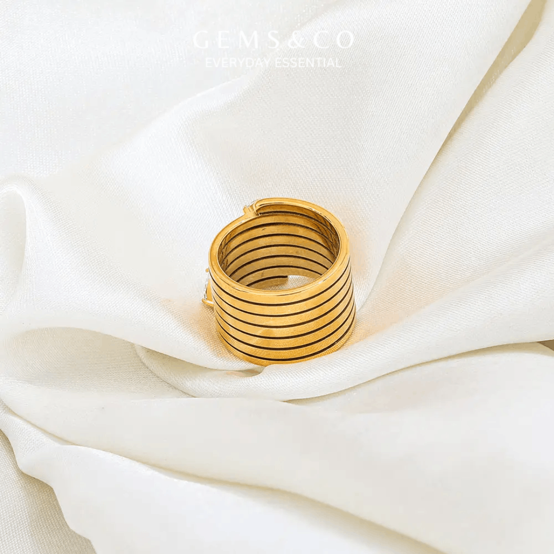 Nova Stack Gold Ring