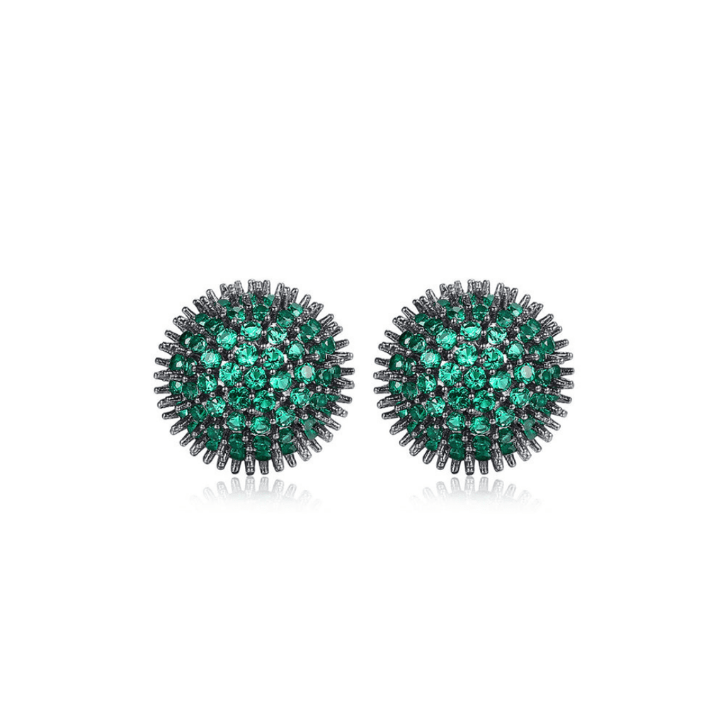 Black Emerald Tiny Studs