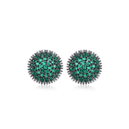 Black Emerald Tiny Studs