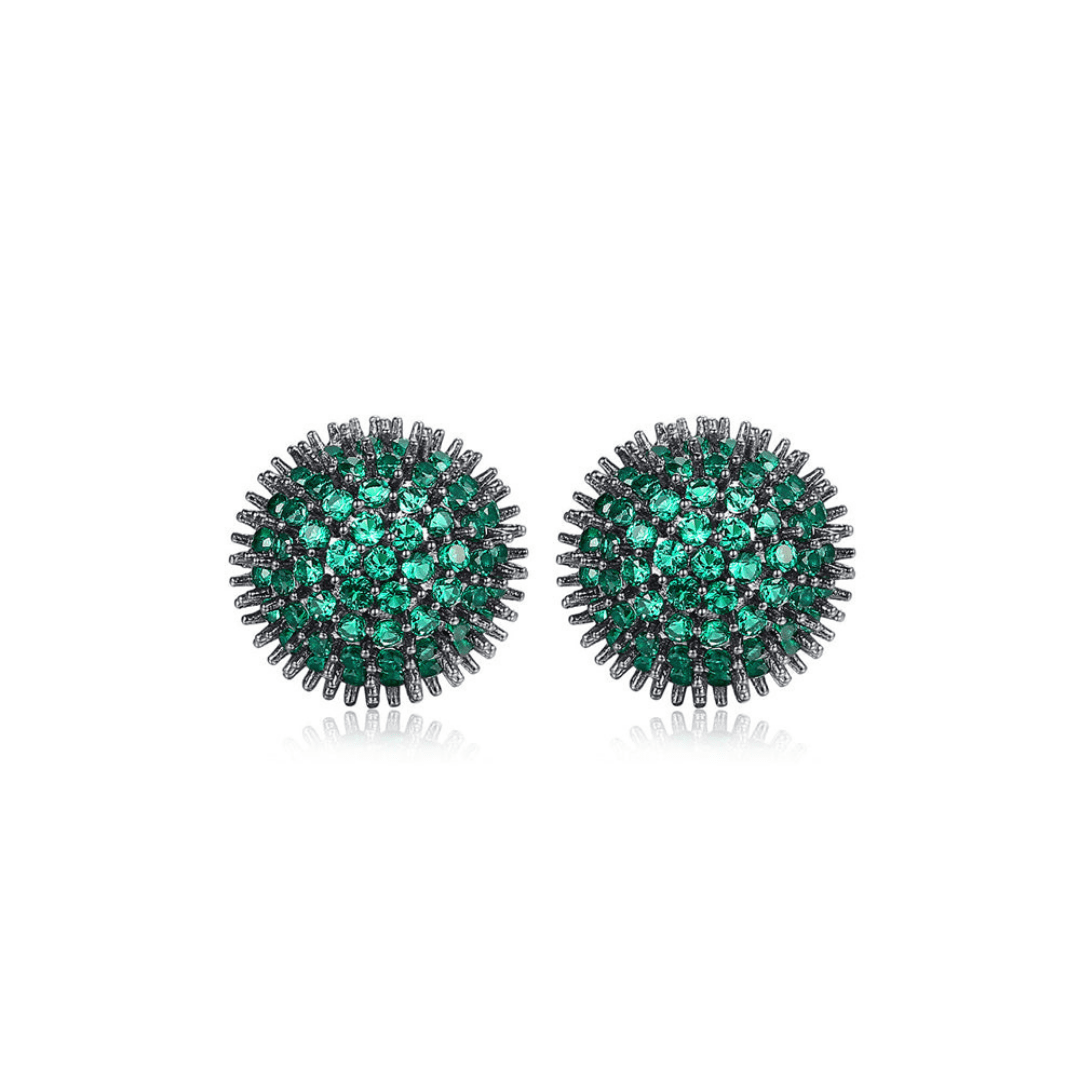 Black Emerald Tiny Studs
