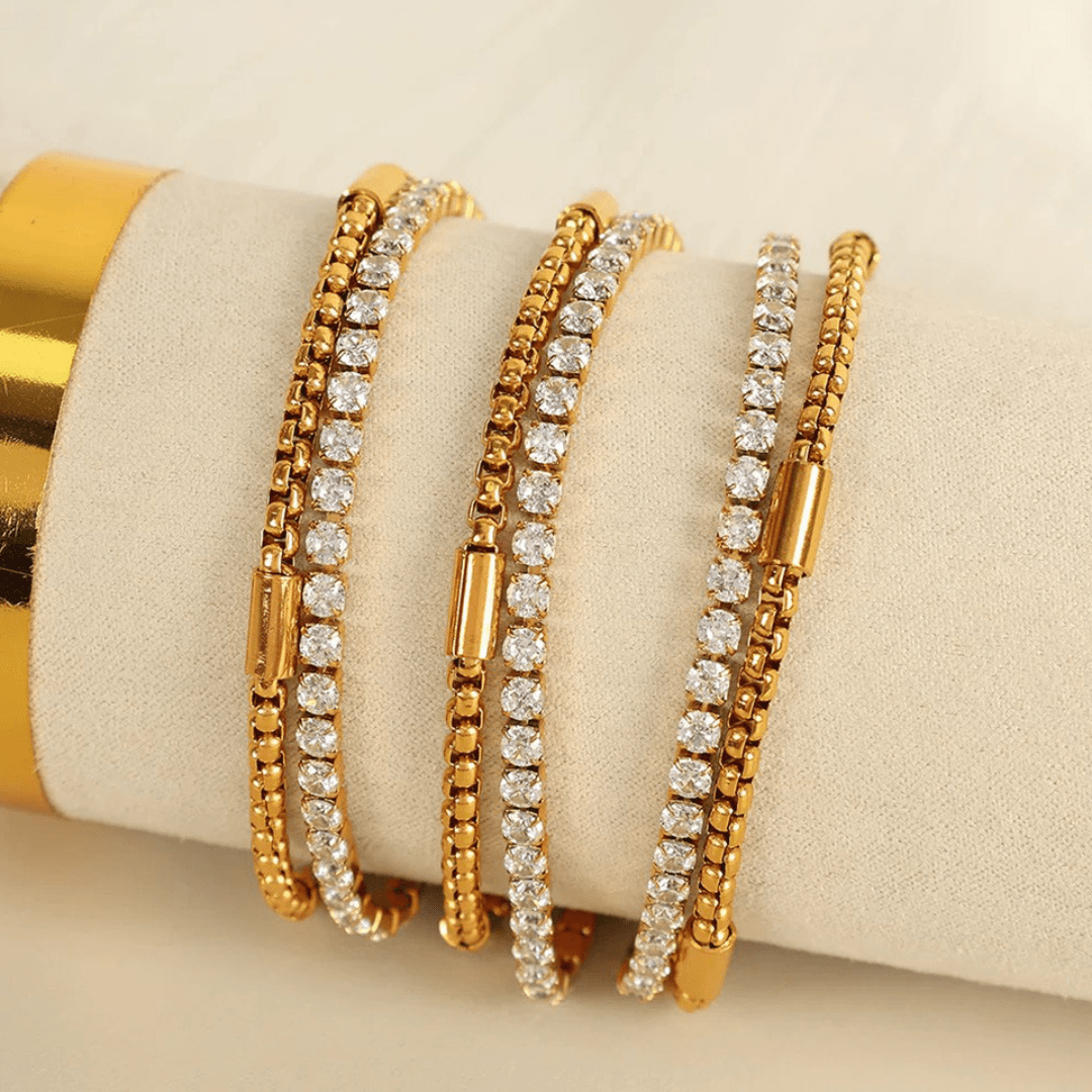 Double Layer Chain Braclet