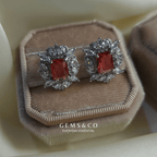 Ruby Blossom Earstuds