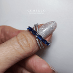 Royal Blue CZ  Ring