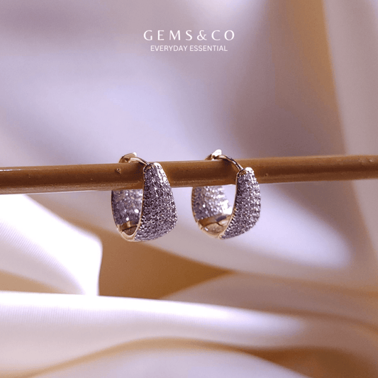 Golden Edge Hoops