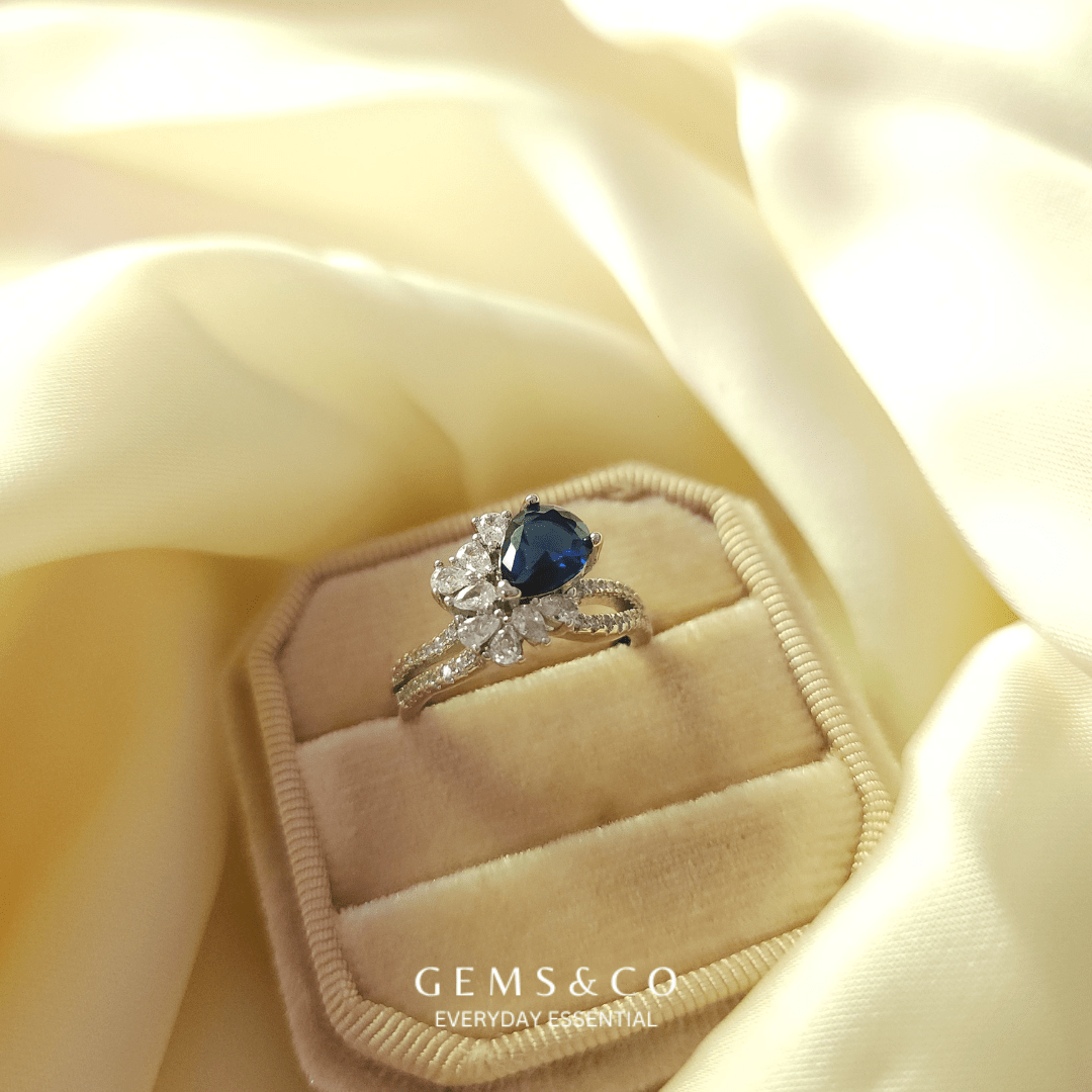 Cosmic Blue Zircon Ring