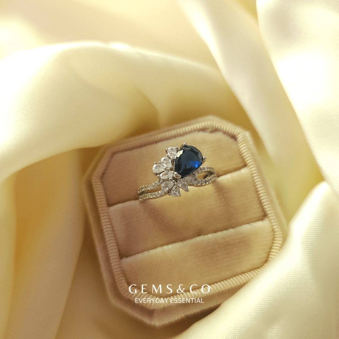 Cosmic Blue Zircon Ring