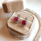 Ruby Royale Zircon Studs