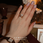Luna Curve Adjustable Ring