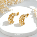 Pearl Drop Hoops