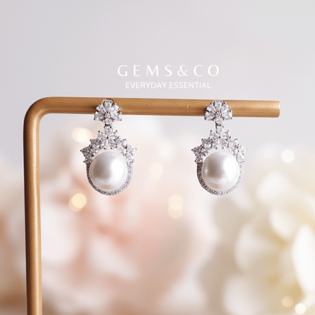 Frosted Radiance Earrings