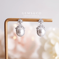 Frosted Radiance Earrings