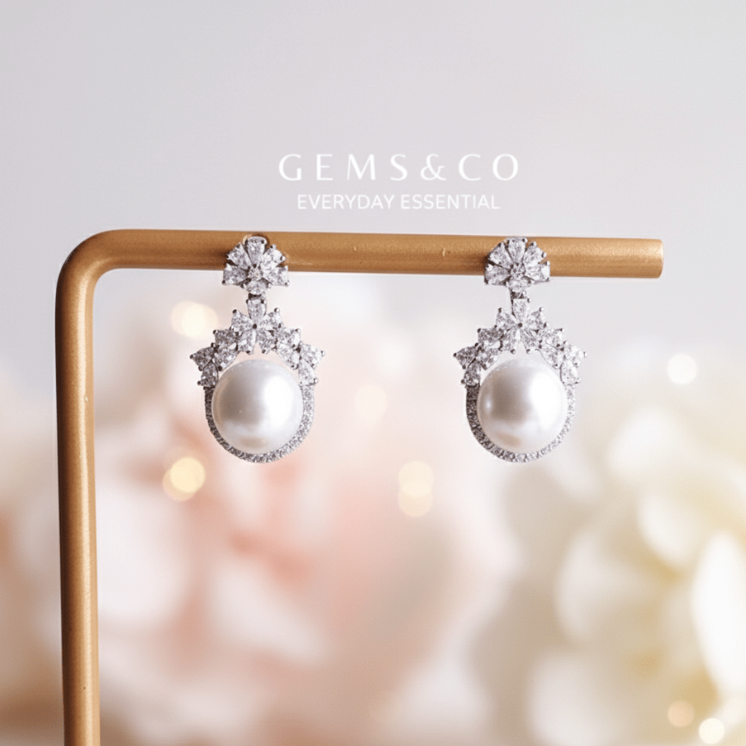 Frosted Radiance Earrings