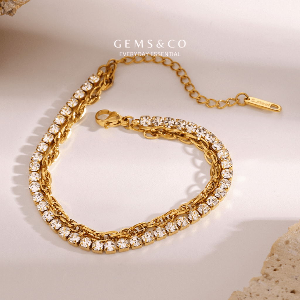 Double Layer Chain Braclet