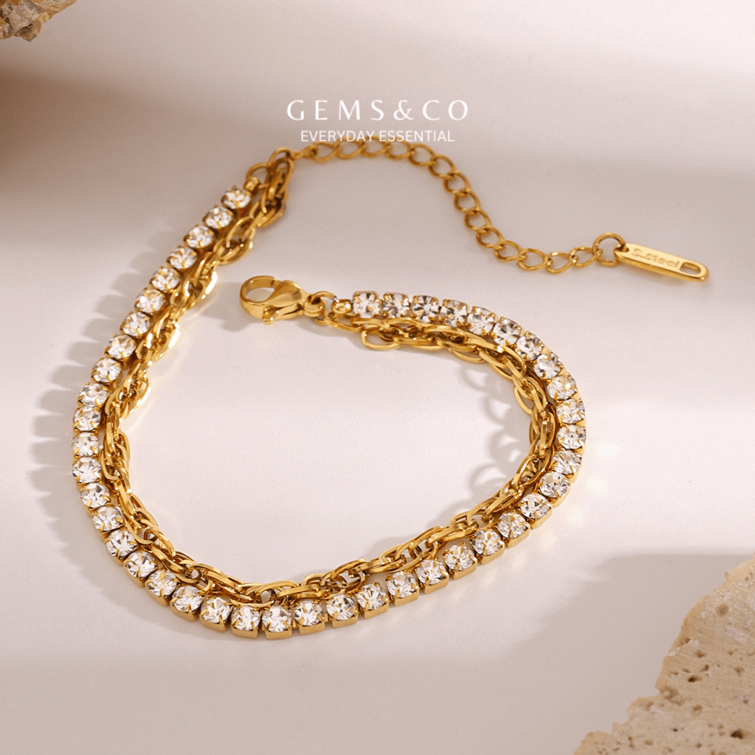 Double Layer Chain Braclet