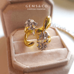 Flora Spark Adjustable Ring