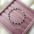 Delight Mosaic Bracelet — Black & White  Stone Design