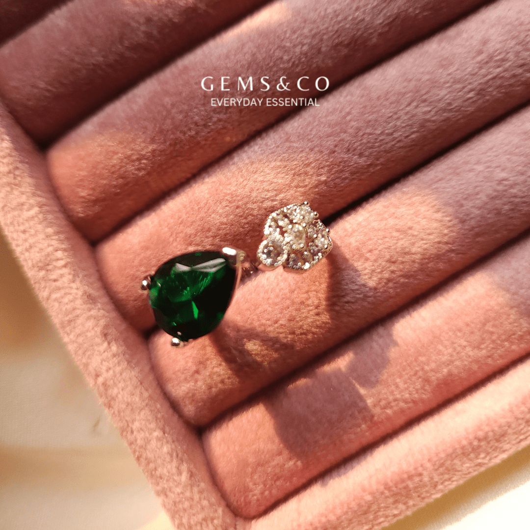 Emerald Spark Ring