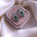 Floral Spark Stud – Zirconia Floral Earrings for Women