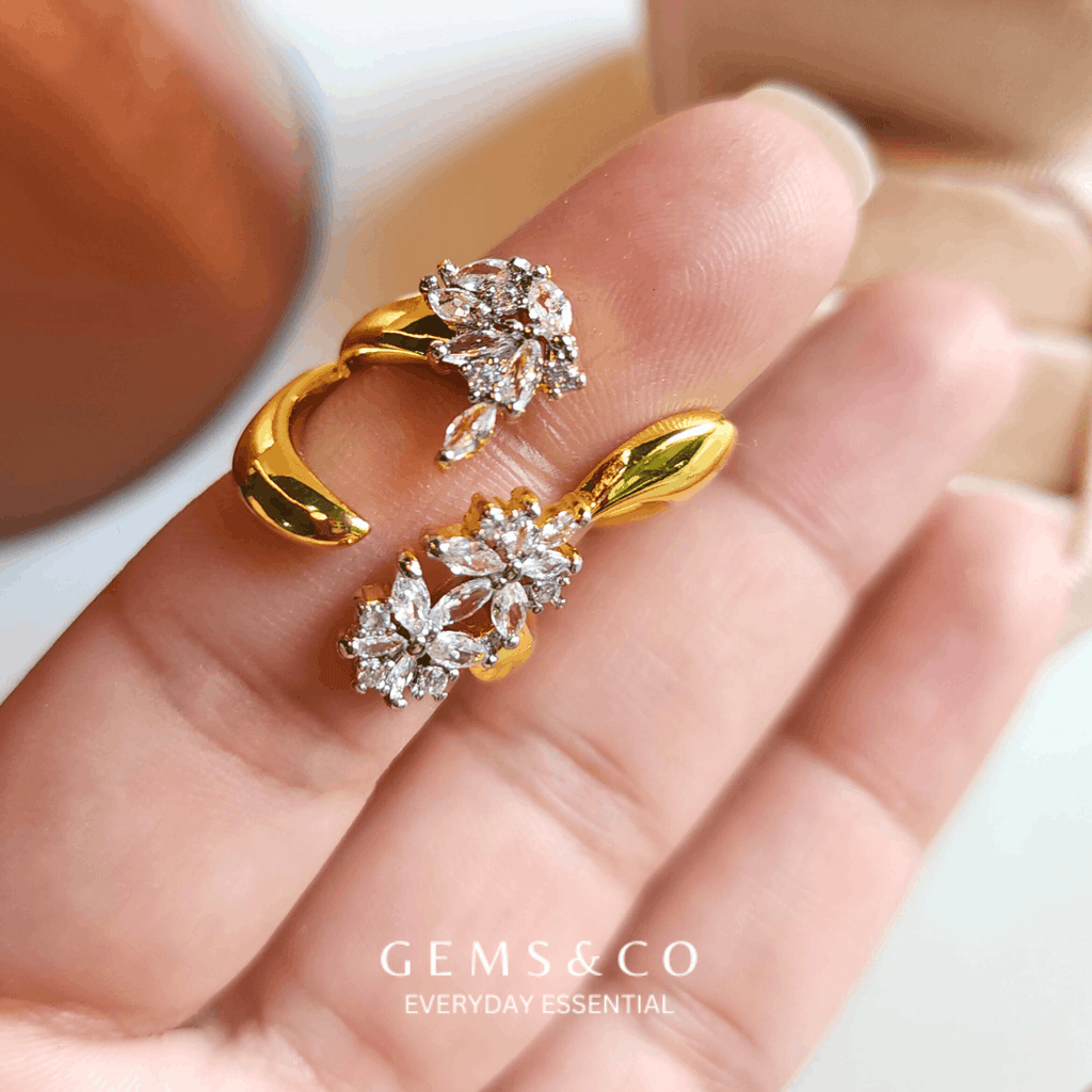 Flora Spark Adjustable Ring