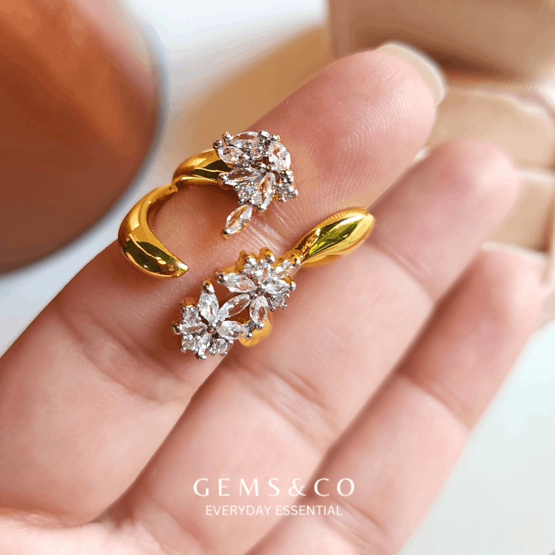 Flora Spark Adjustable Ring