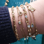 Petal Glow Gold Braclet
