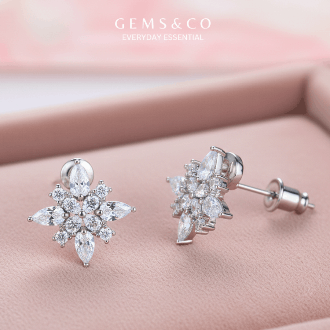 Stella Crystal Flower Studs
