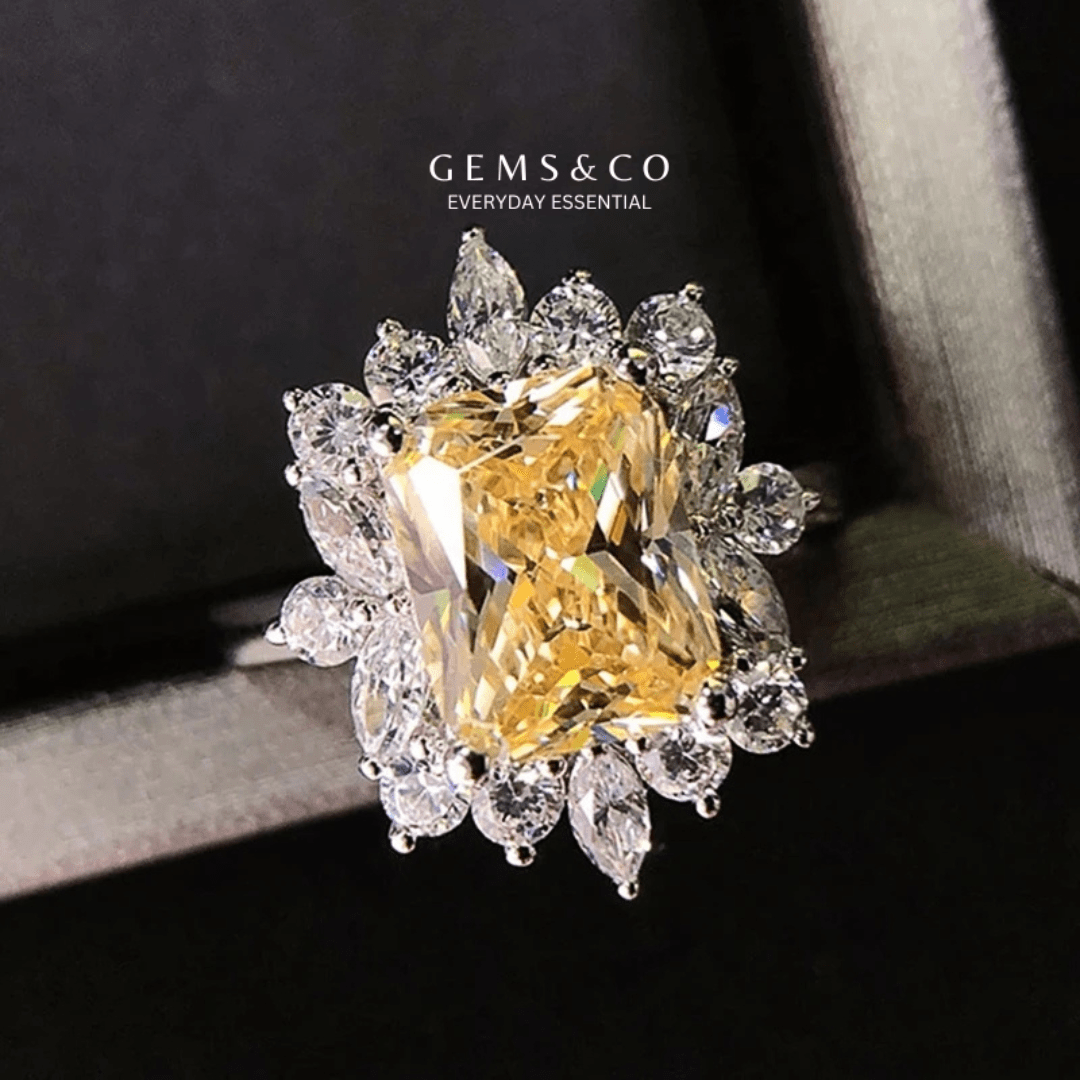 Mystic Yellow Glimmer Ring-