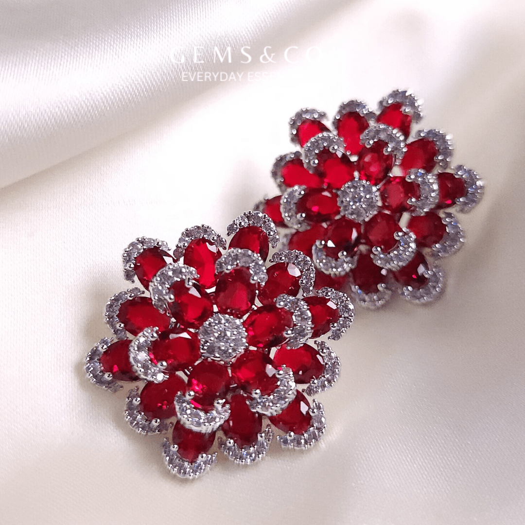 Sparkling flower Cut (RUBBY)