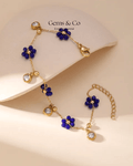 Gold Floral Chain Bracelet – Adjustable