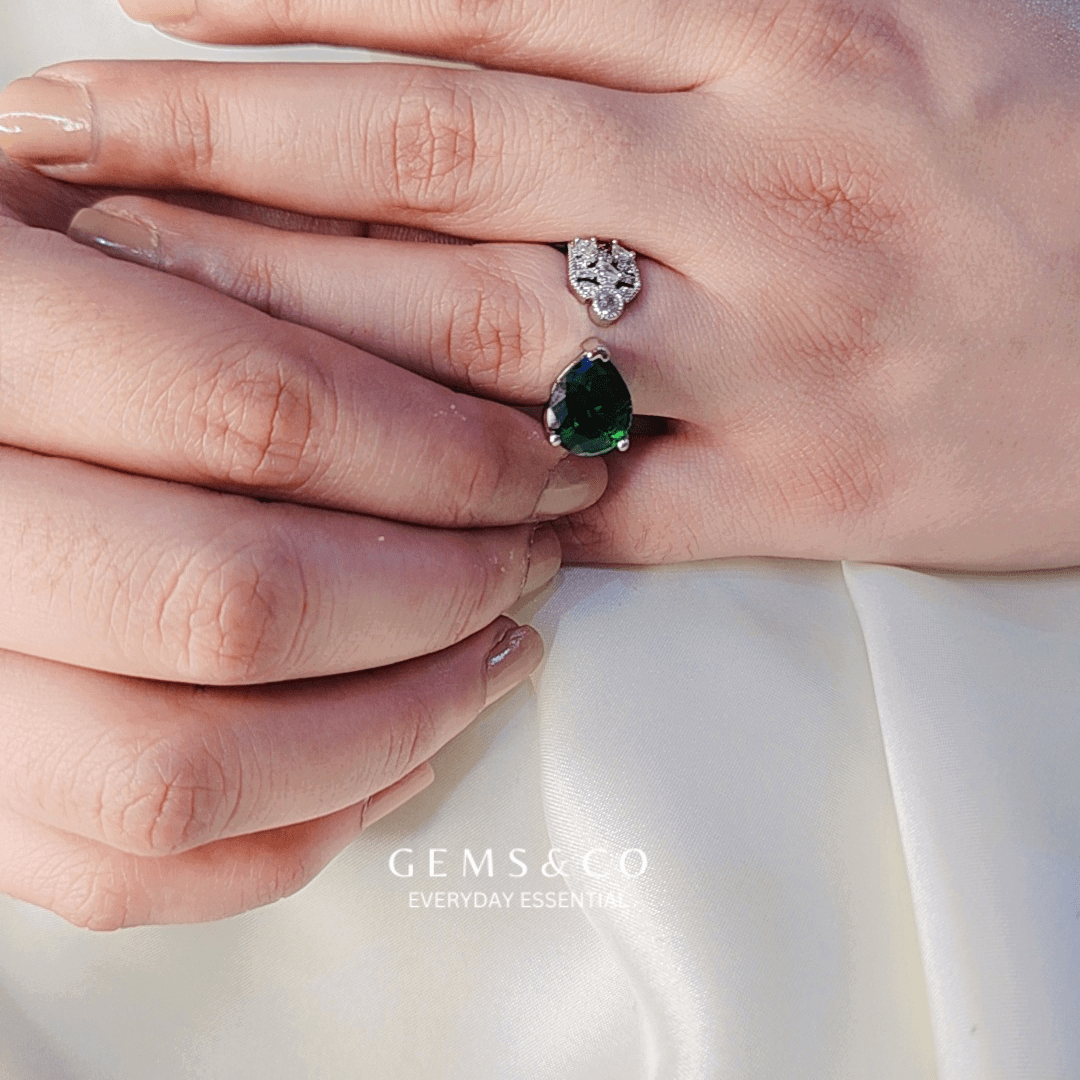 Emerald Spark Ring
