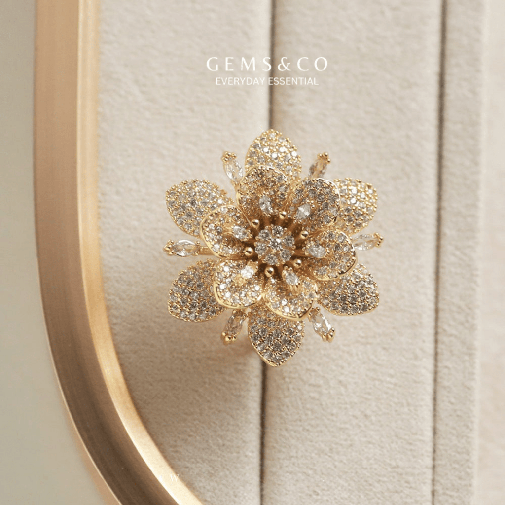 Florel Statement Adjustable Ring