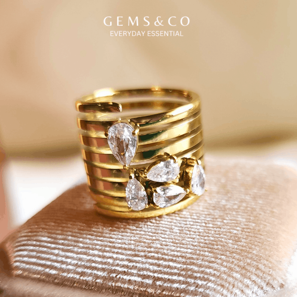 Nova Stack Gold Ring