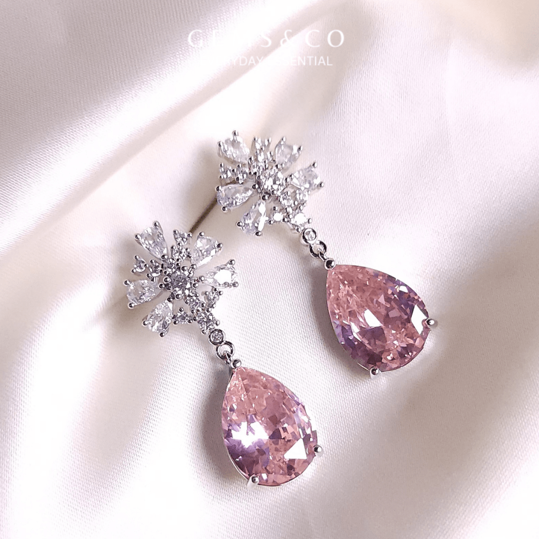 Pink Glimmer Earrings