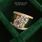 Luxe Prism Gold Ring