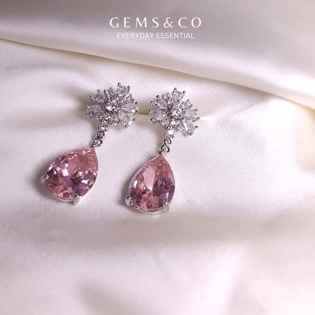Pink Glimmer Earrings